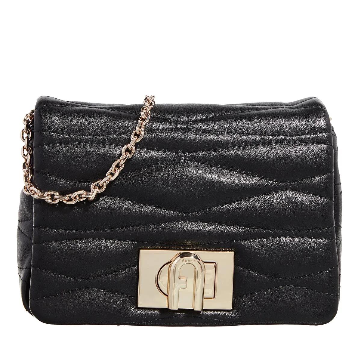 Furla Schultertasche - Furla 1927 Mini Crossbody Soft - Gr. unisize - in Schwarz - für Damen von Furla