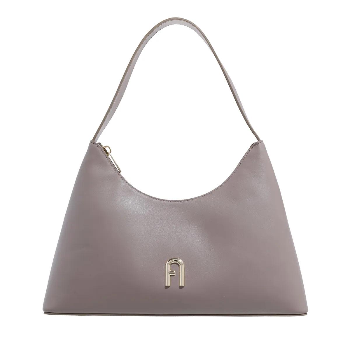 Furla Schultertasche - Furla Diamante S Shoulder Bag - Gr. unisize - in Grau - für Damen von Furla