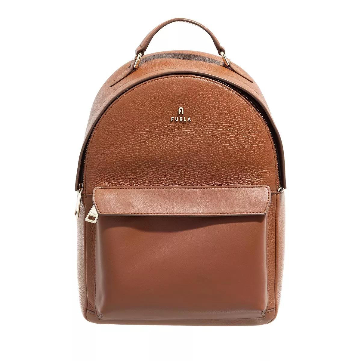 Furla Schultertasche - Furla Favola S Backpack - Gr. unisize - in Cognacbraun - für Damen von Furla