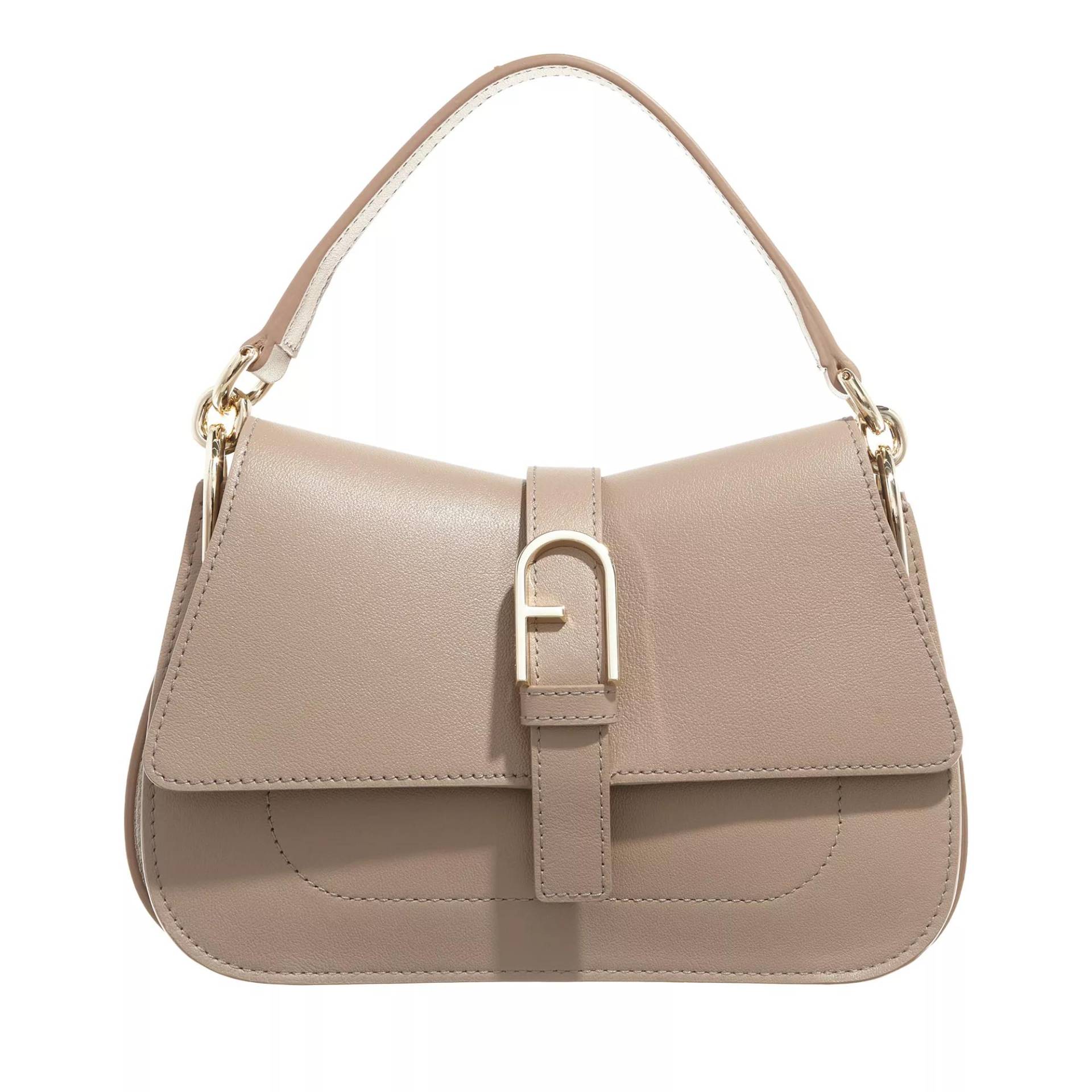 Furla Schultertasche - Furla Flow Mini Top Handle - Gr. unisize - in Beige - für Damen von Furla