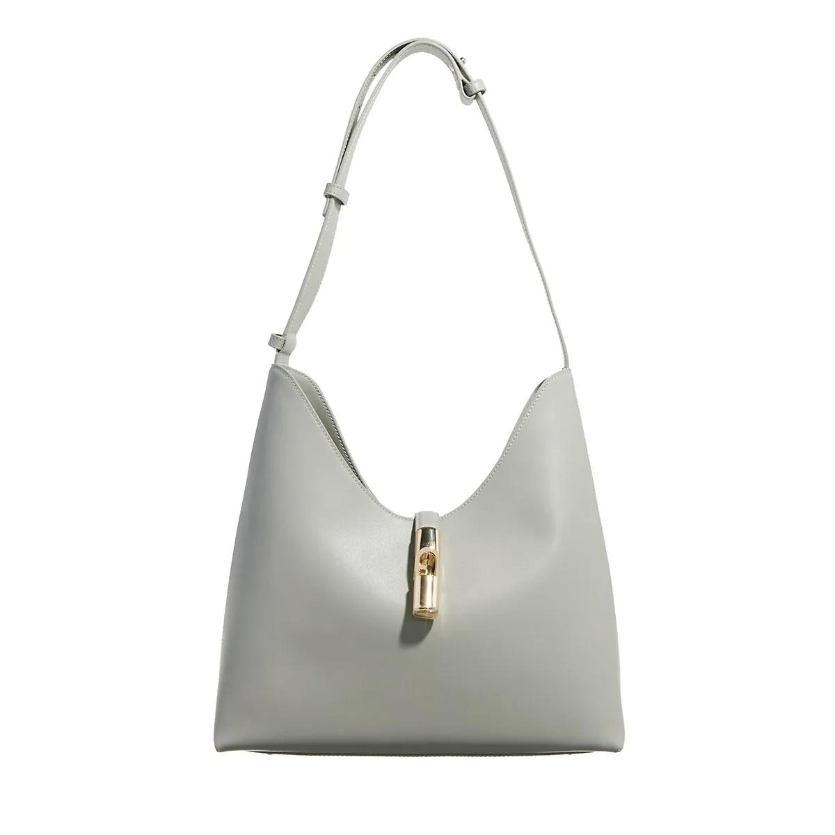 Furla Schultertasche - Furla Goccia M Hobo - Gr. unisize - in Grau - für Damen von Furla