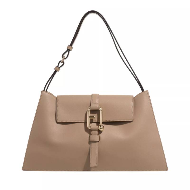 Furla Schultertasche - Furla Nuvola L Shoulder Bag - Gr. unisize - in Beige - für Damen von Furla