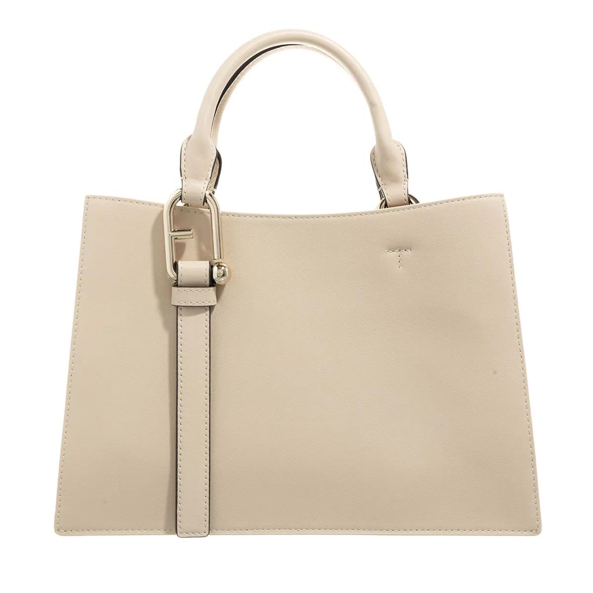 Furla Schultertasche - Furla Nuvola M Tote - Vitello Claris Lux - Gr. unisize - in Beige - für Damen von Furla