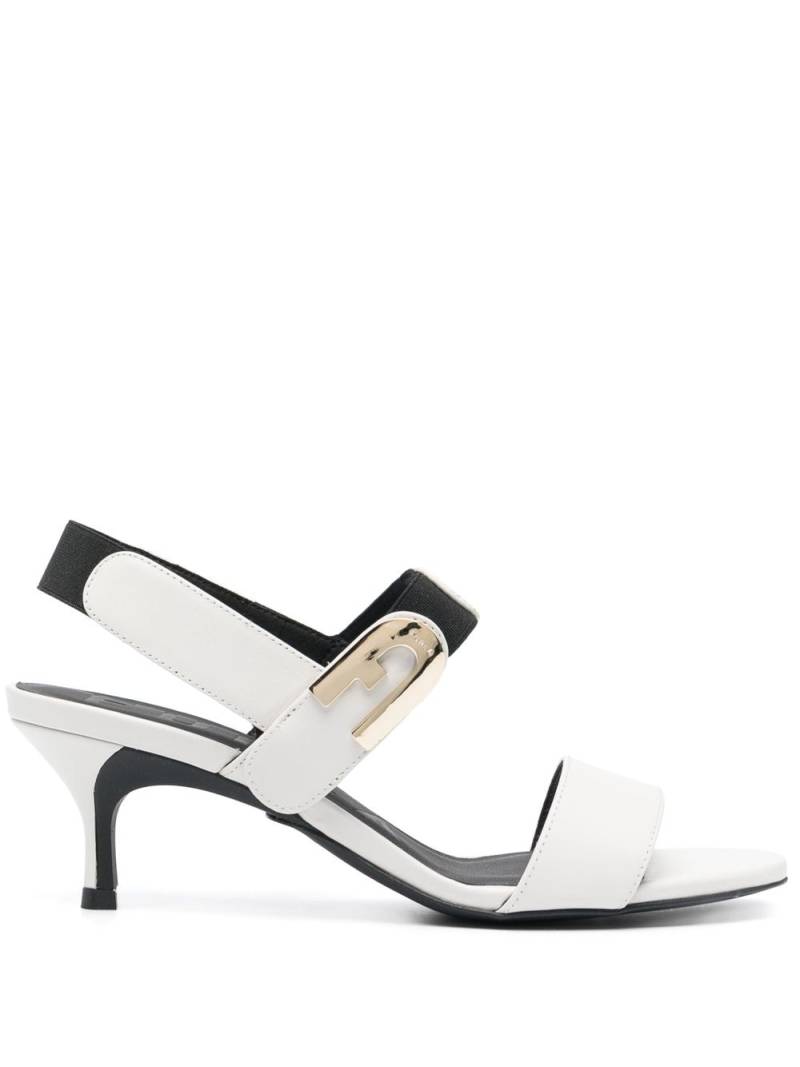 Furla Sign logo-plaque sandals - White von Furla