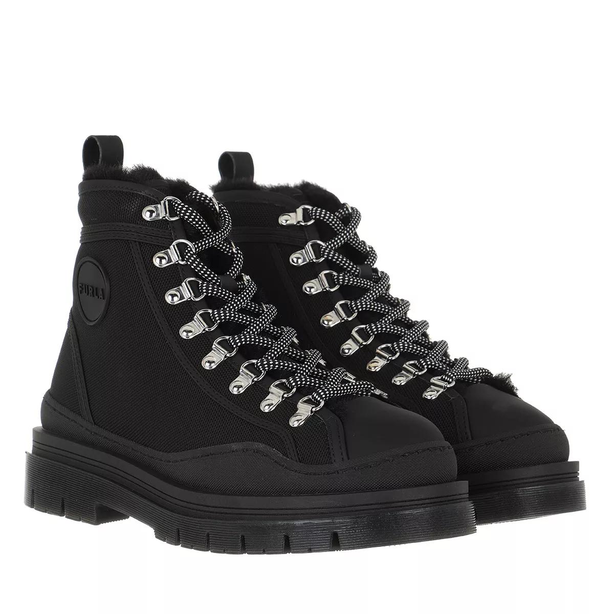 Furla Stiefel & Boots - Furla Hyke High Top Lace Up T - Gr. 40 (EU) - in Schwarz - für Damen von Furla