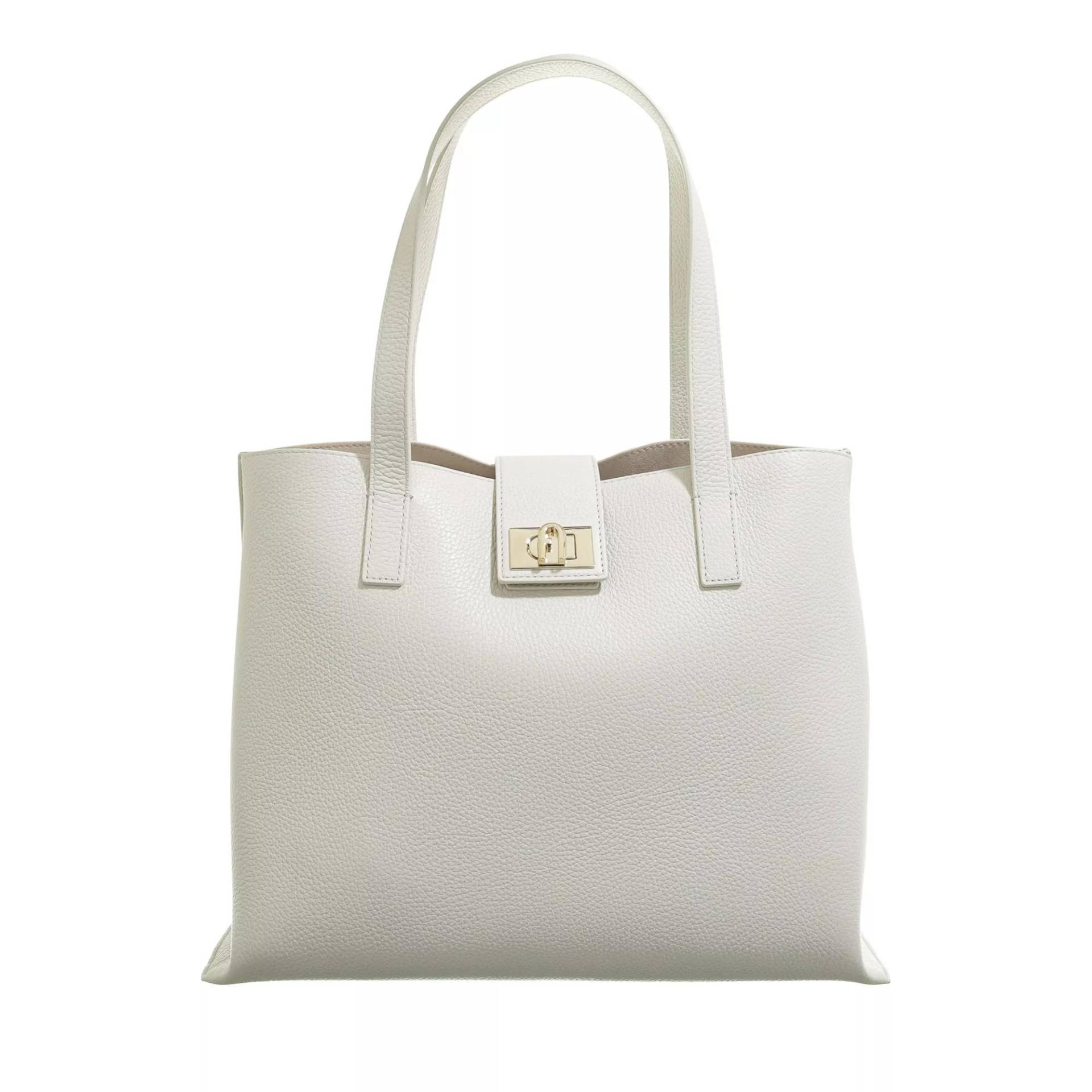 Furla Schultertasche - Furla 1927 L Tote 36 Soft - Gr. unisize - in Creme - für Damen von Furla