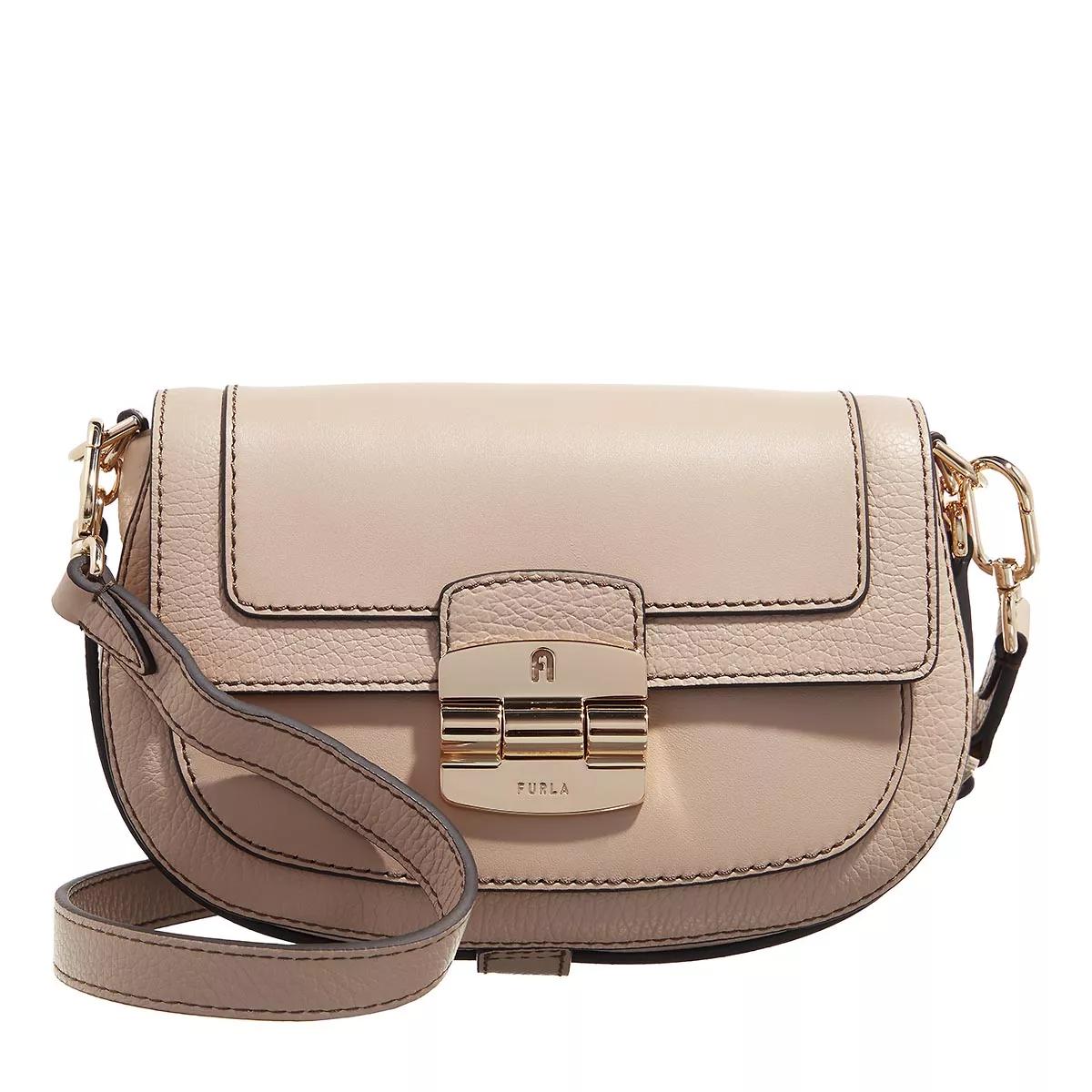 Furla Schultertasche - Furla Club 2 S Crossbody 26 - Gr. unisize - in Beige - für Damen von Furla