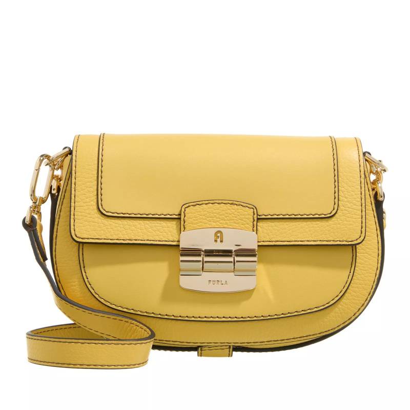 Furla Schultertasche - Furla Club 2 S Crossbody 26 - Gr. unisize - in Gelb - für Damen von Furla