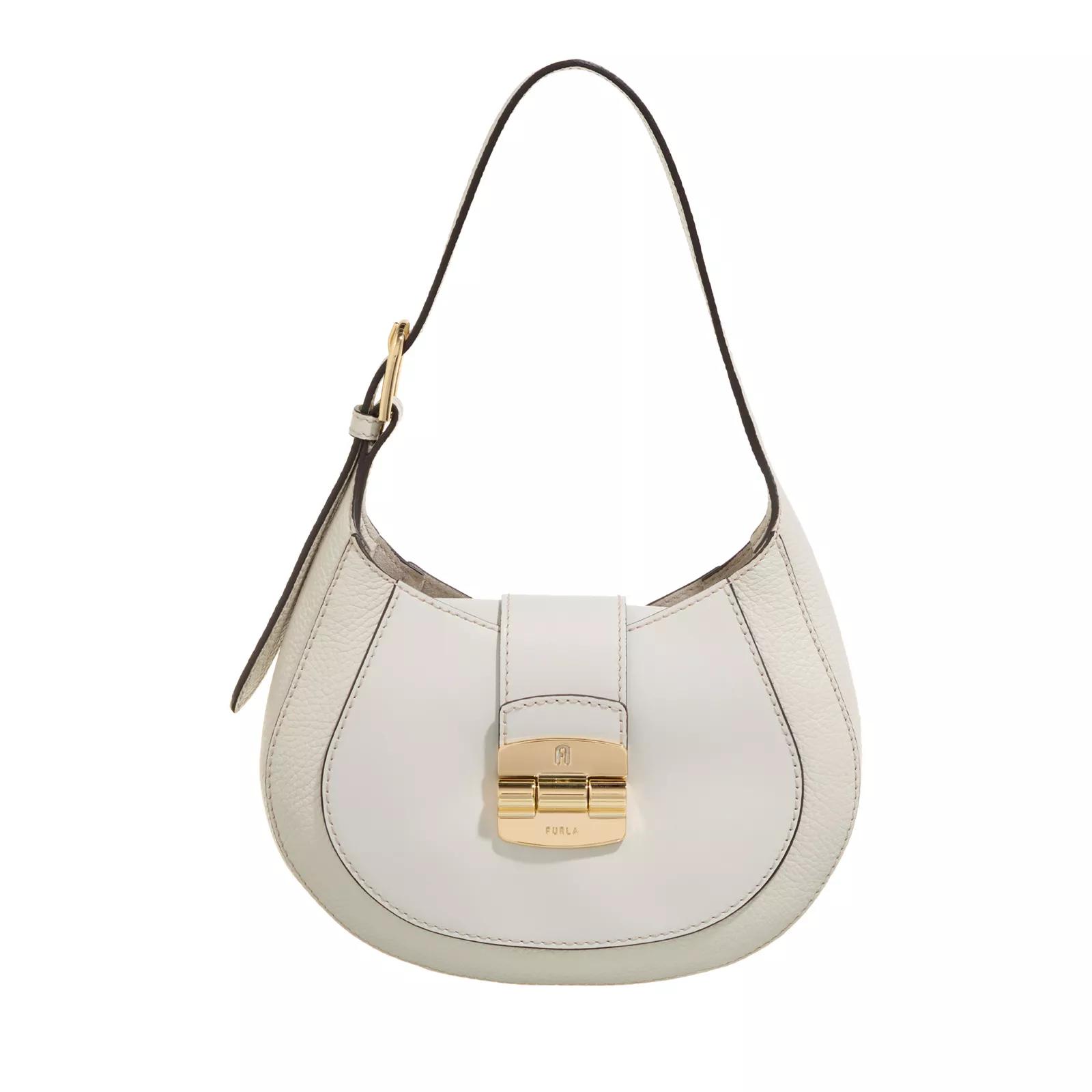 Furla Schultertasche - Furla Club 2 S Hobo - Gr. unisize - in Creme - für Damen von Furla