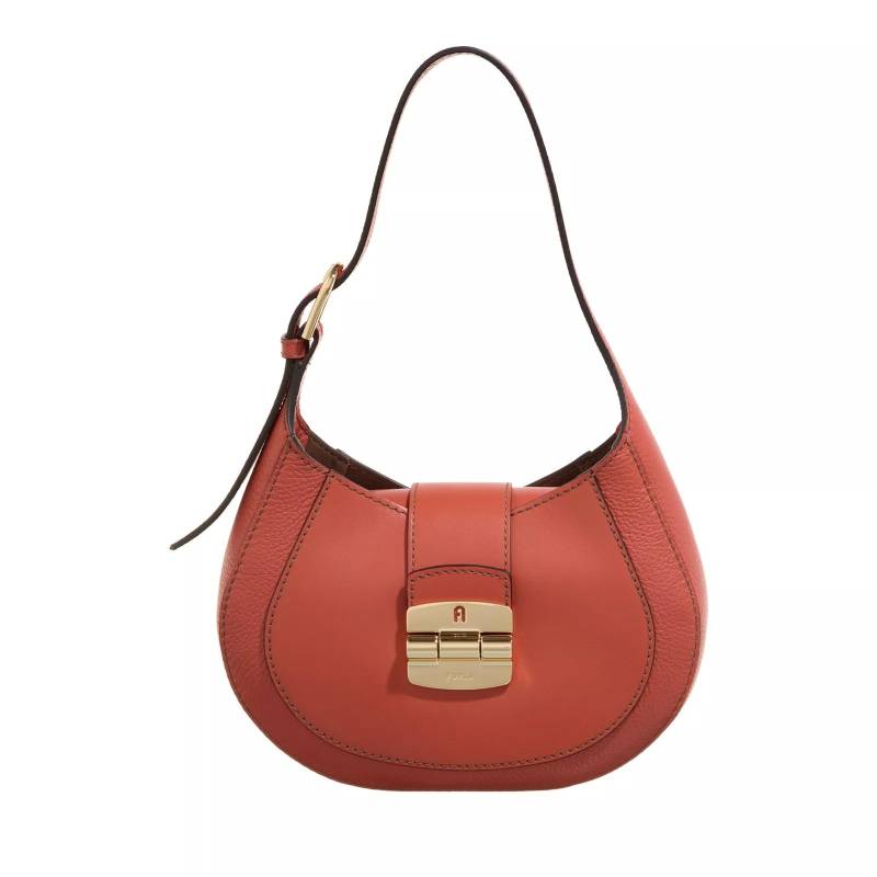 Furla Schultertasche - Furla Club 2 S Hobo - Gr. unisize - in Orange - für Damen von Furla