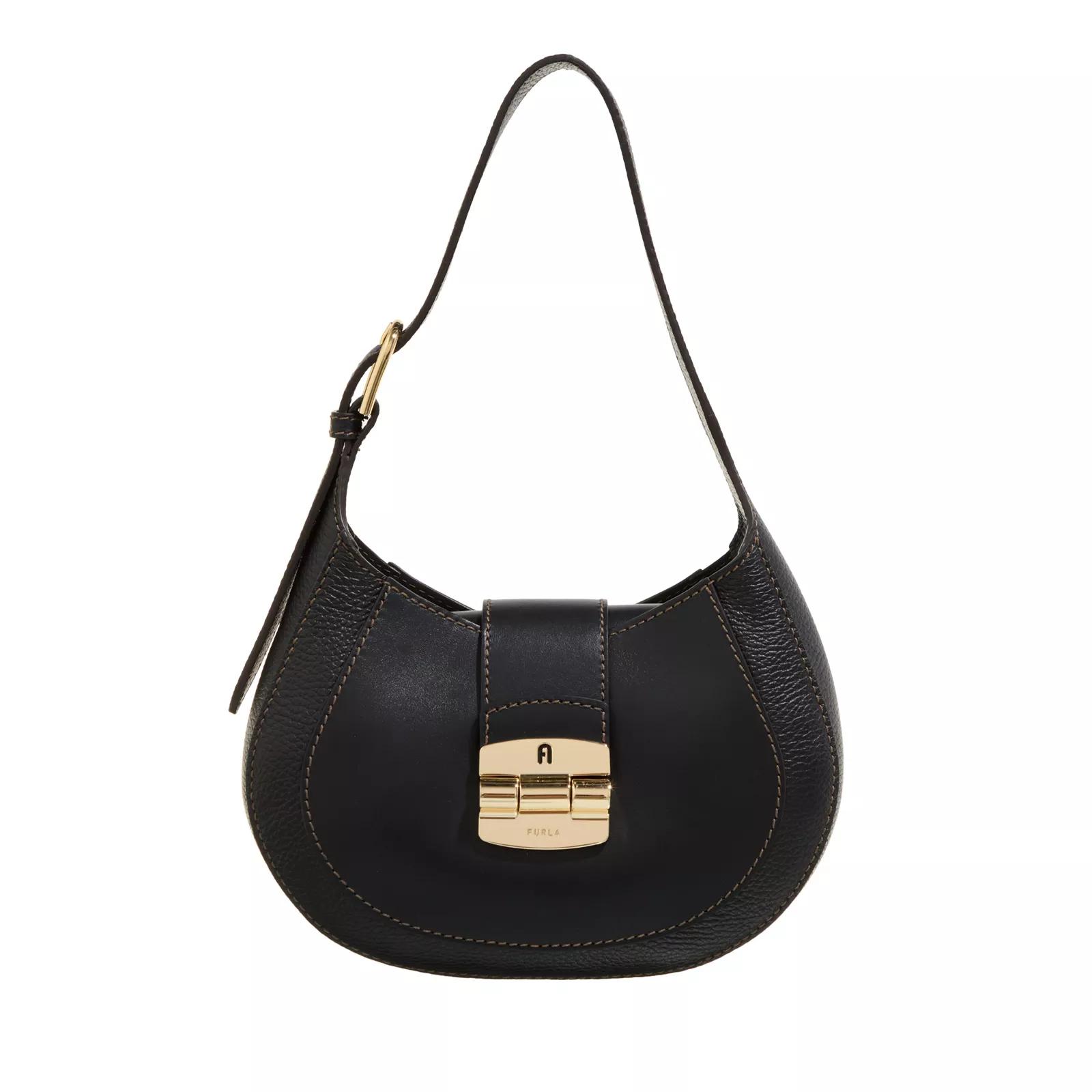 Furla Schultertasche - Furla Club 2 S Hobo - Gr. unisize - in Schwarz - für Damen von Furla