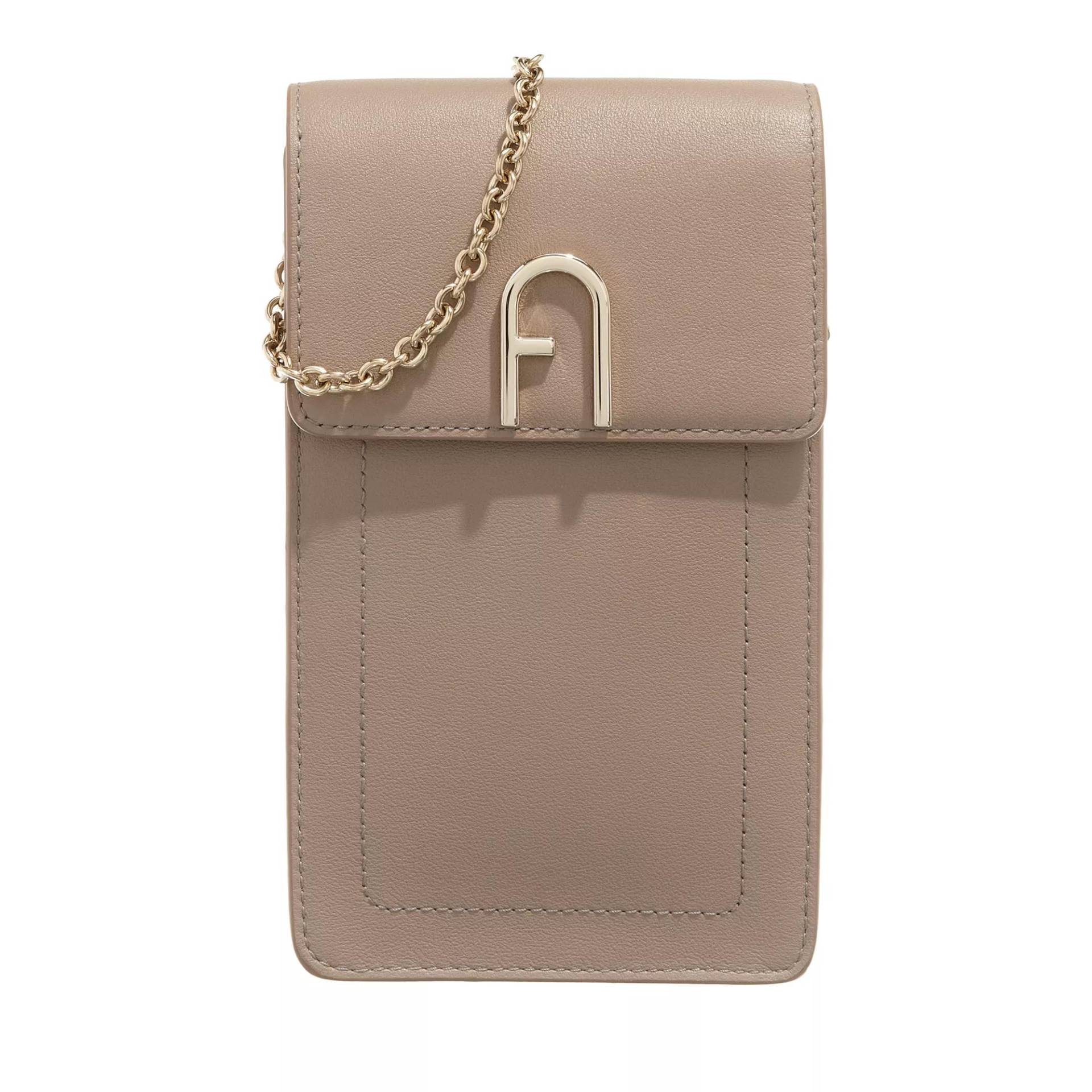 Furla Umhängetasche - Furla Flow Vertical Crossbody - Gr. unisize - in Beige - für Damen von Furla