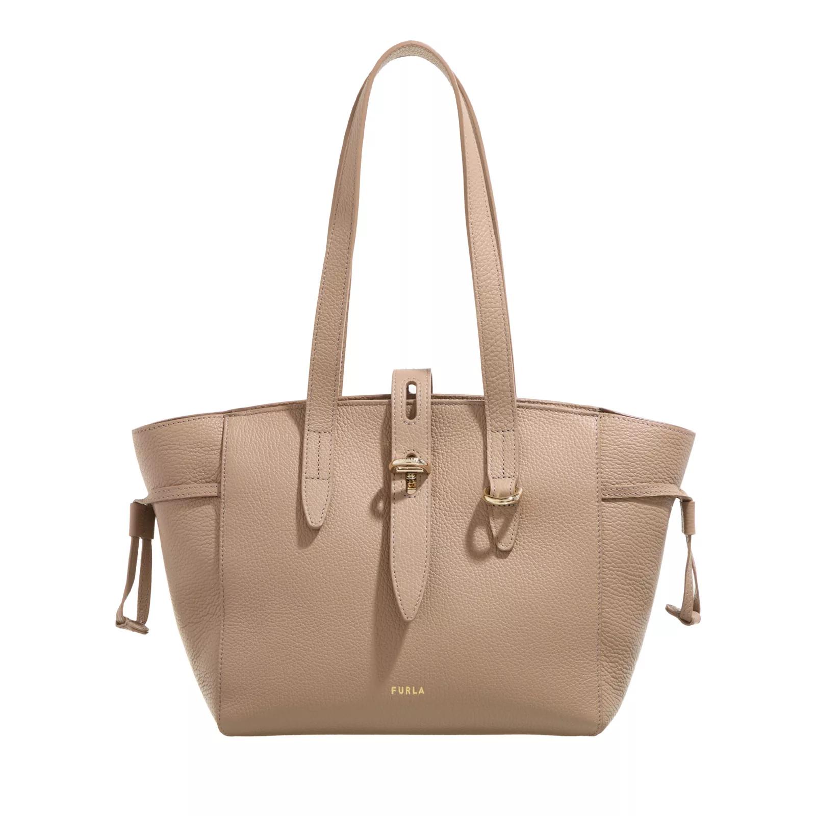 Furla Schultertasche - Furla Net S Tote 24 - Gr. unisize - in Taupe - für Damen von Furla