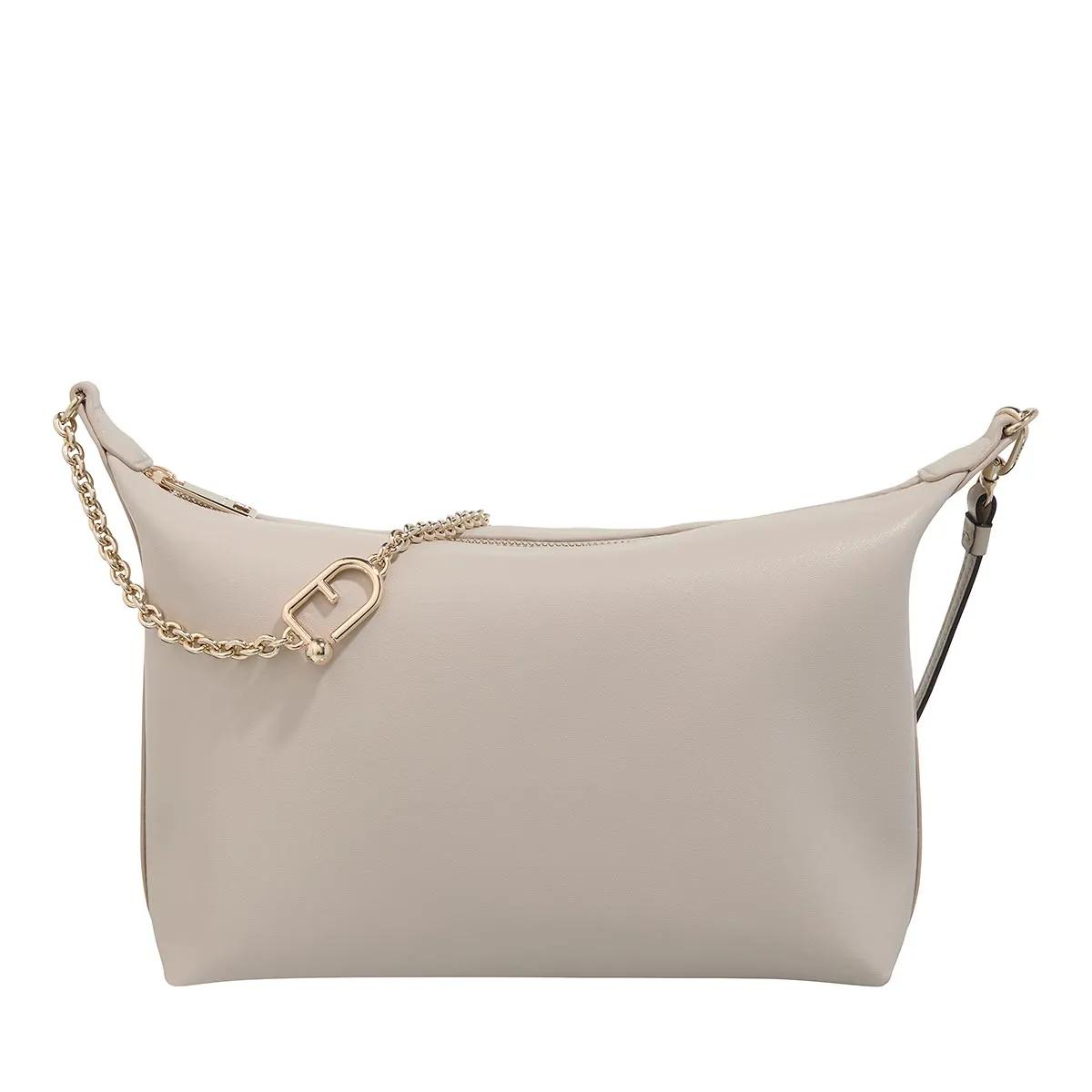 Furla Schultertasche - Furla Nuvola Mini Crossbody Hobo - Gr. unisize - in Taupe - für Damen von Furla