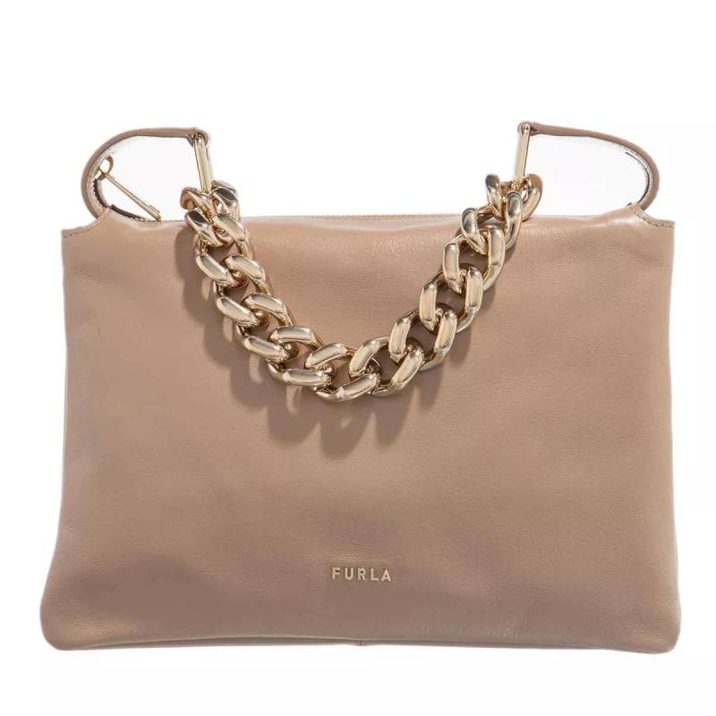 Furla Umhängetasche - Furla Piuma Shoulder Bag S - Gr. unisize - in Beige - für Damen von Furla