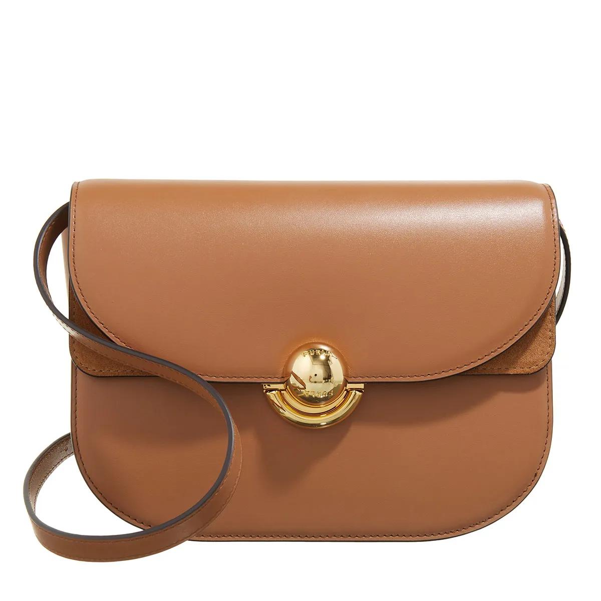 Furla Umhängetasche - Furla Sfera S Crossbody Round - Gr. unisize - in Braun - für Damen von Furla