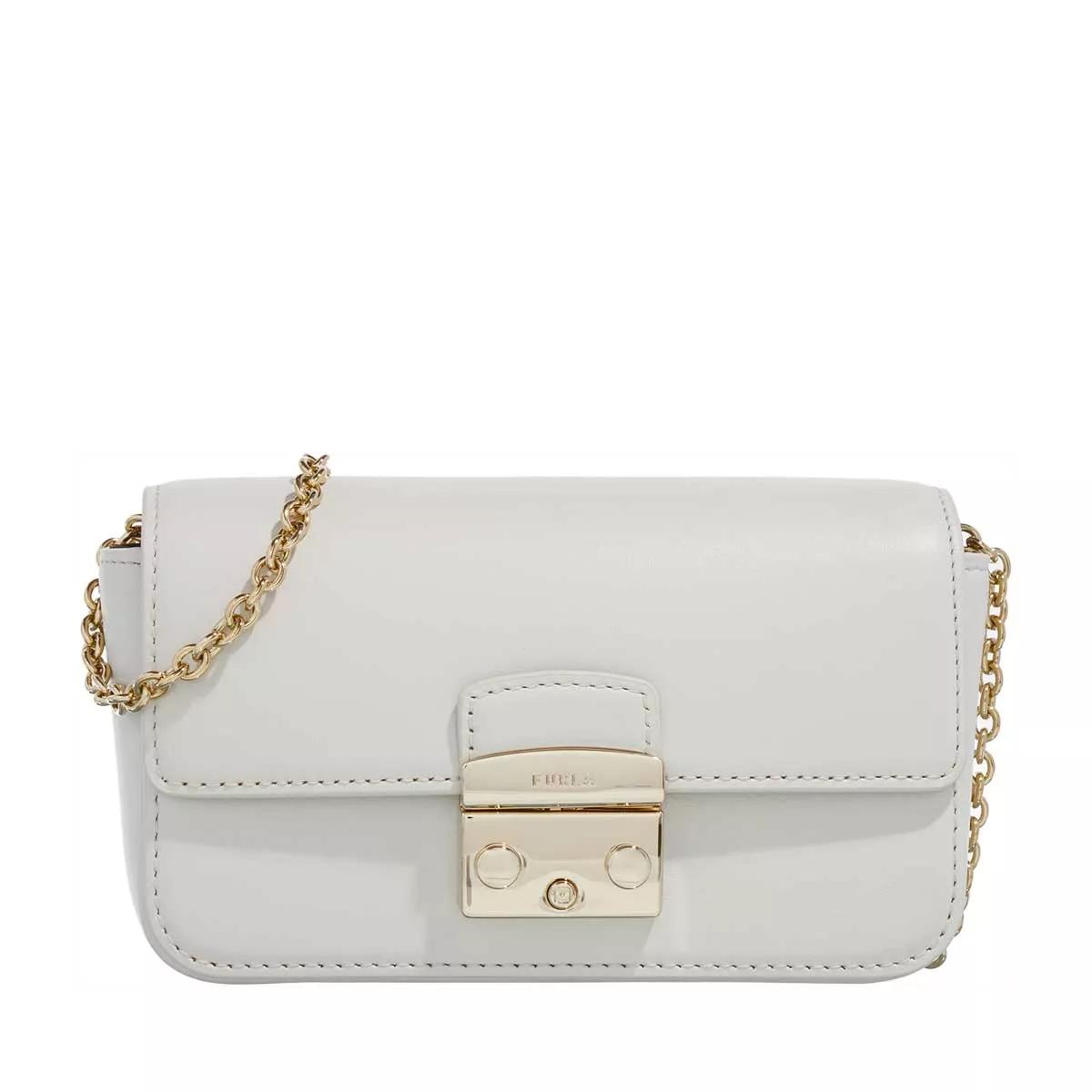 Furla Umhängetasche - Metropolis Mini Crossbody - Vitello Roma - Gr. unisize - in Grau - für Damen von Furla