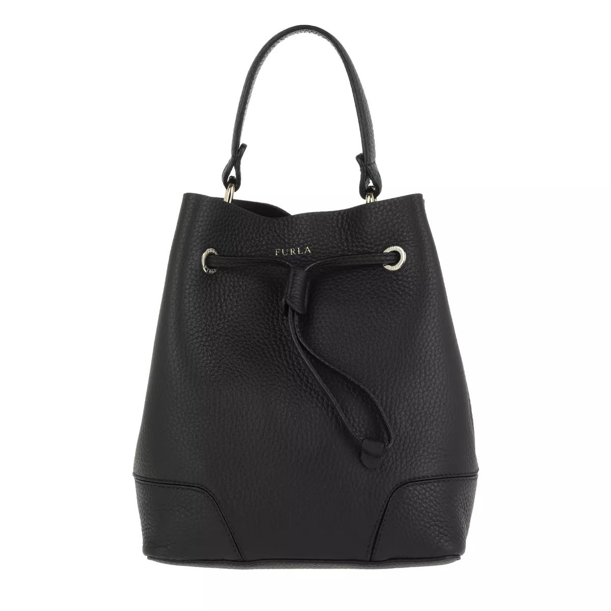 Furla Umhängetasche - Stacy S Drawstring - Gr. unisize - in Schwarz - für Damen von Furla