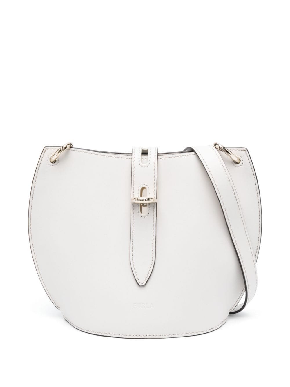 Furla Unica leather satchel bag - White von Furla