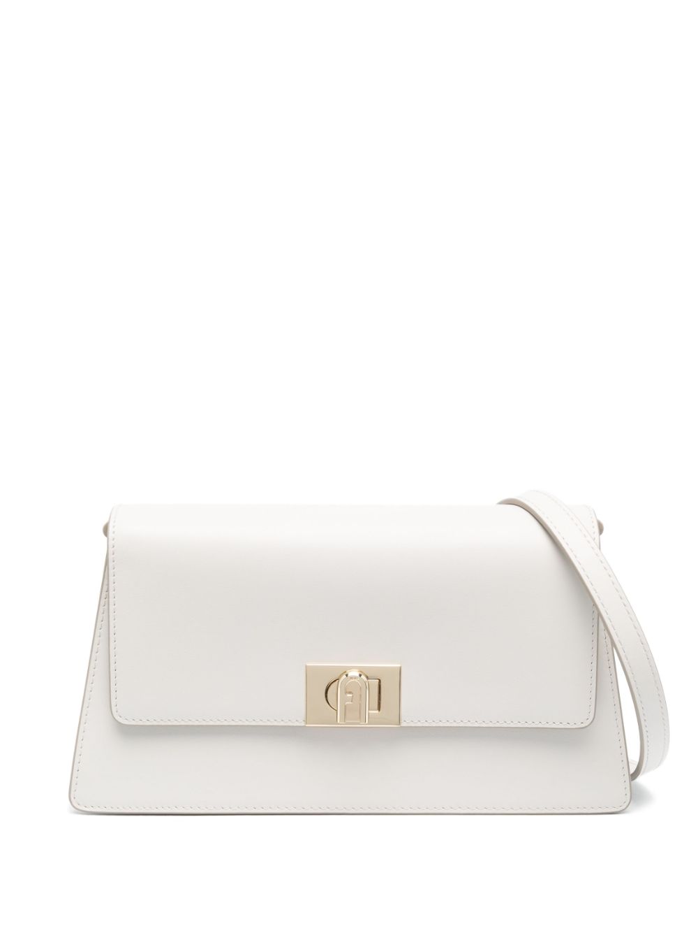 Furla Zoe patent crossbody bag - Neutrals von Furla