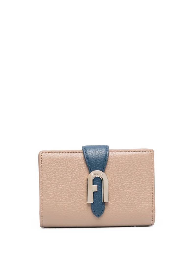 Furla bi-fold logo buckle wallet - Neutrals von Furla