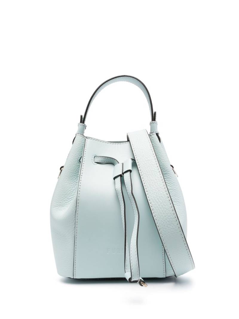 Furla drawstring-fastening leather bucket bag - Green von Furla