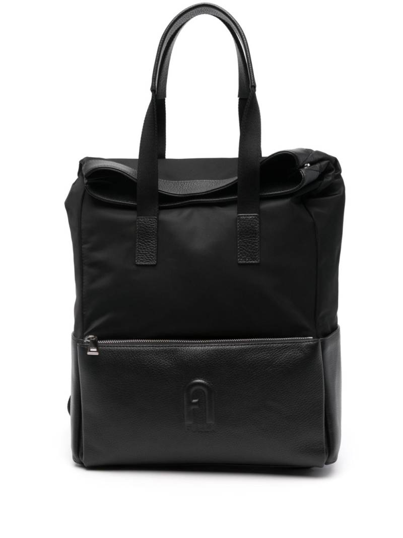 Furla embossed-logo backpack - Black von Furla