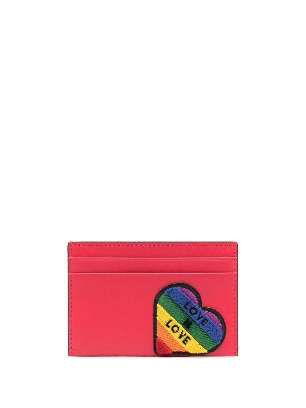 Furla embroidered-slogan leather wallet von Furla