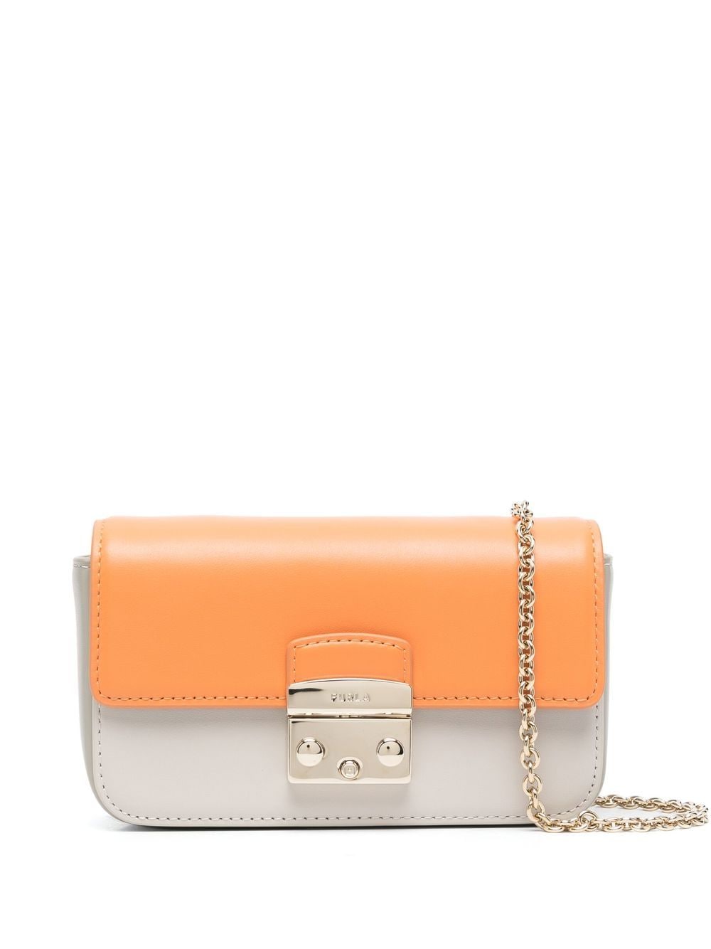 Furla fold over cross body bag - Orange von Furla