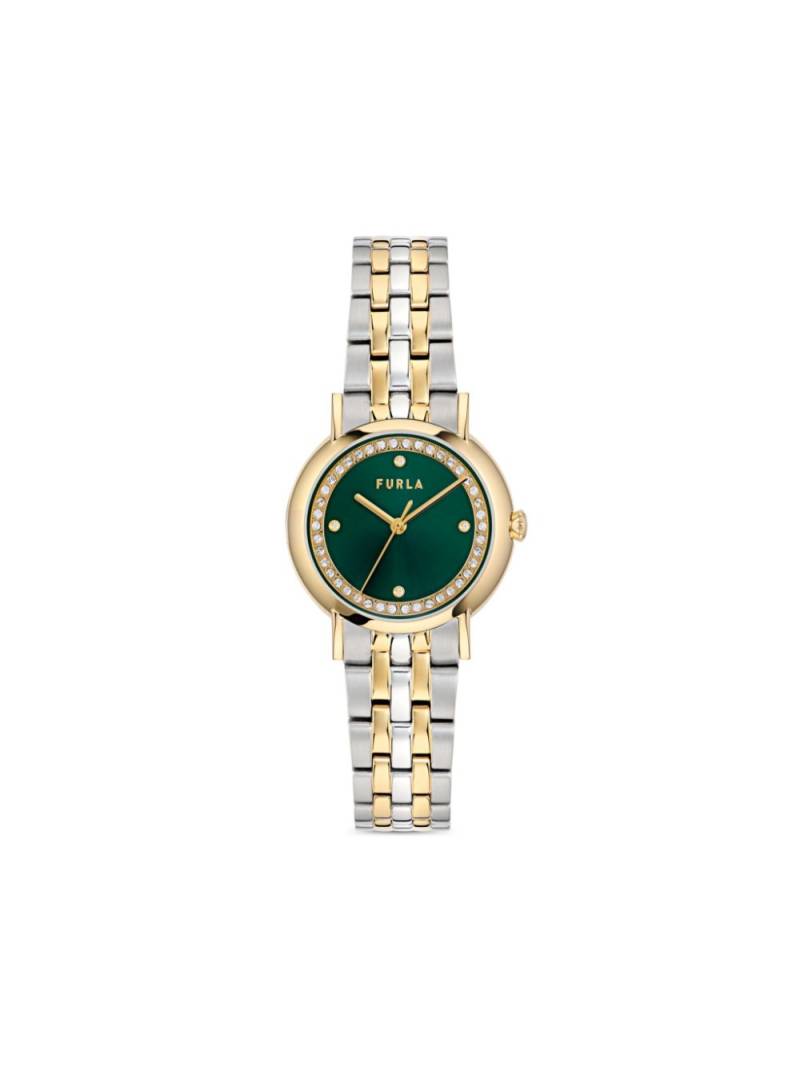 Furla gold and silver tone watch - Green von Furla