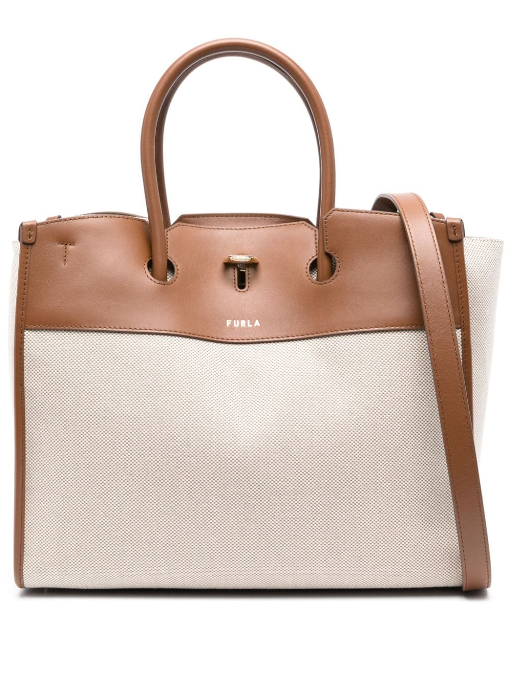 Furla large Genesi tote bag - Brown von Furla