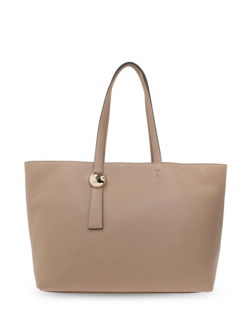 Furla large Sfera leather tote bag - Neutrals von Furla