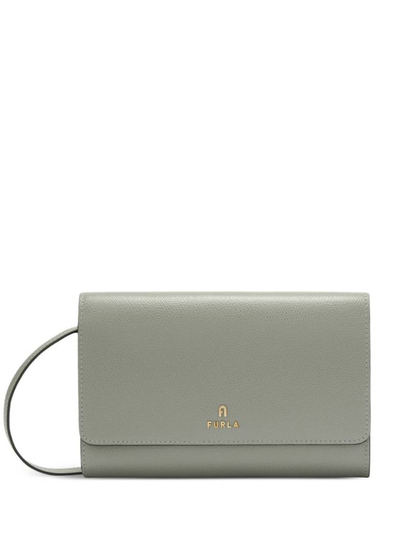 Furla leather flap wallet - Green von Furla