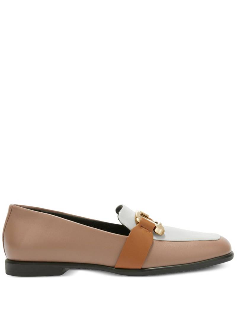 Furla leather loafers - Neutrals von Furla