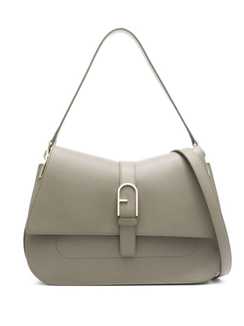 Furla logo-buckle tote bag - Green von Furla