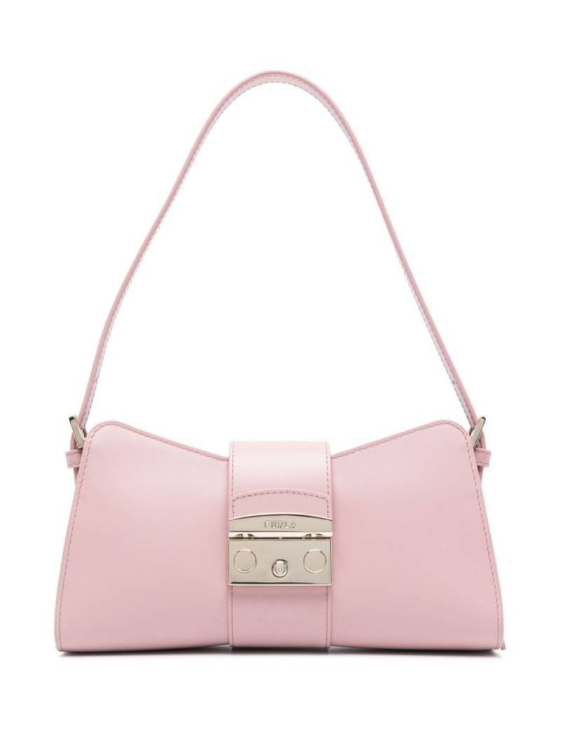 Furla logo-engraved leather shoulder bag - Pink von Furla