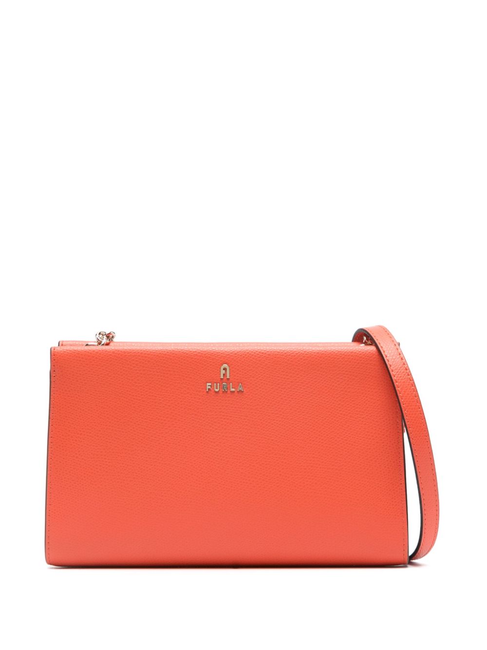 Furla logo-lettering cross body bag - Orange von Furla