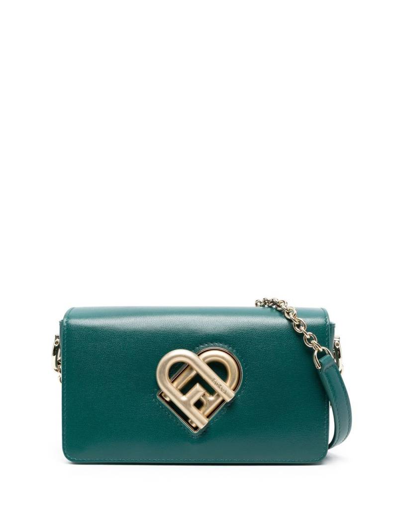 Furla logo plaque cross body bag - Green von Furla