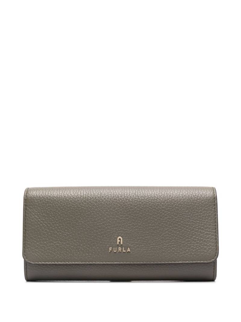 Furla logo-plaque leather wallet - Green von Furla