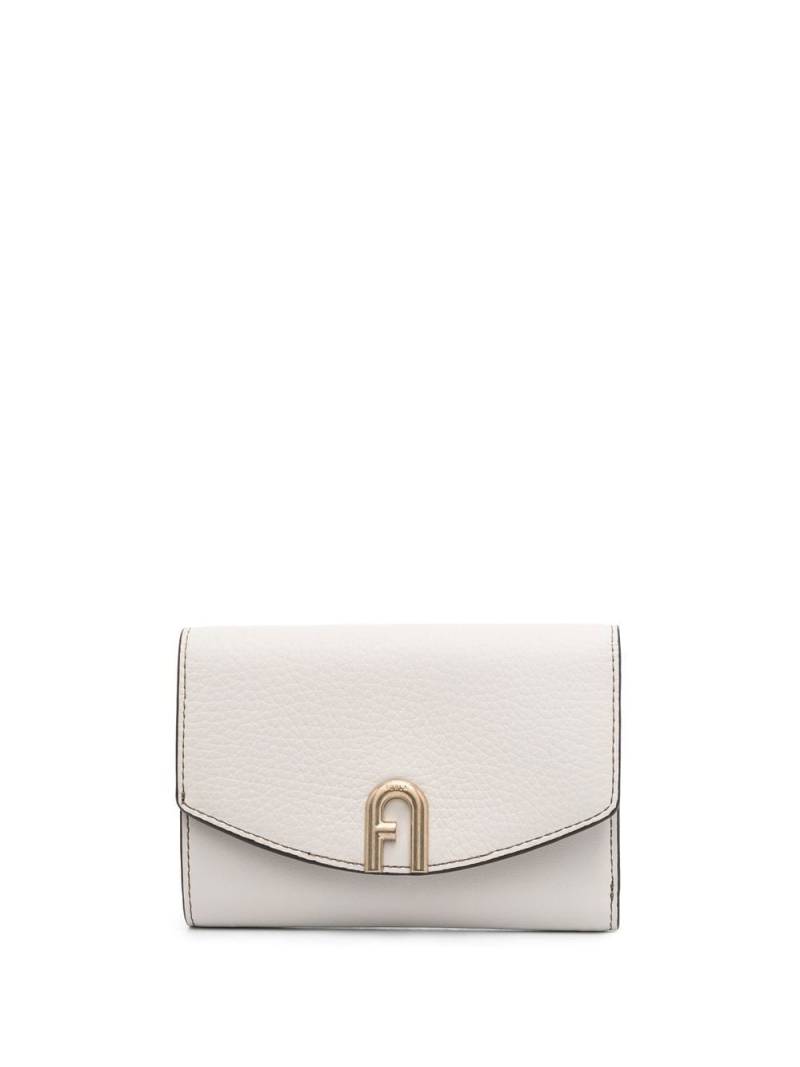 Furla logo-plaque leather wallet - Neutrals von Furla