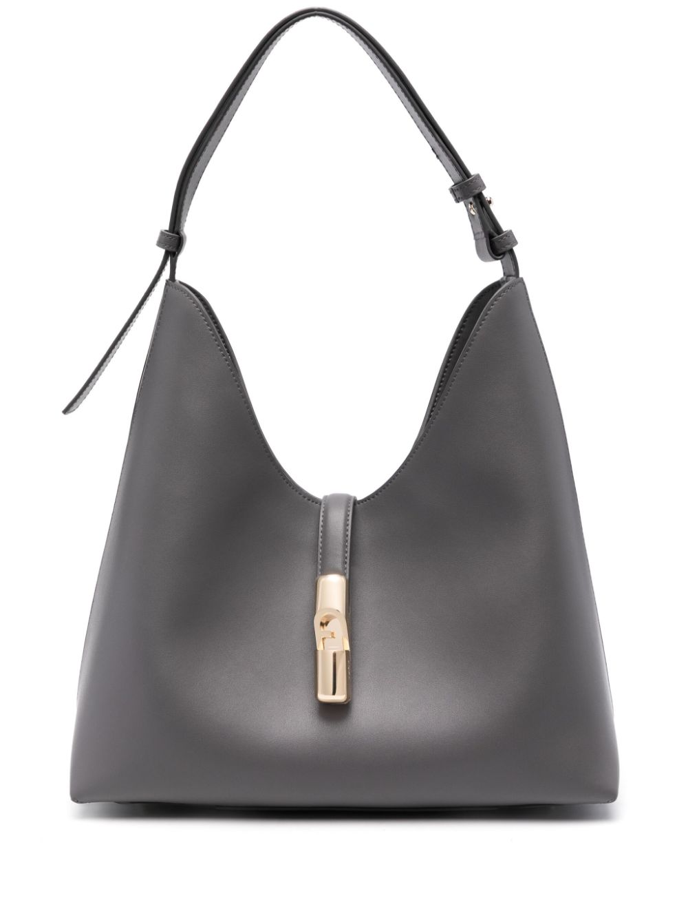 Furla logo-stamp shoulder bag - Grey von Furla