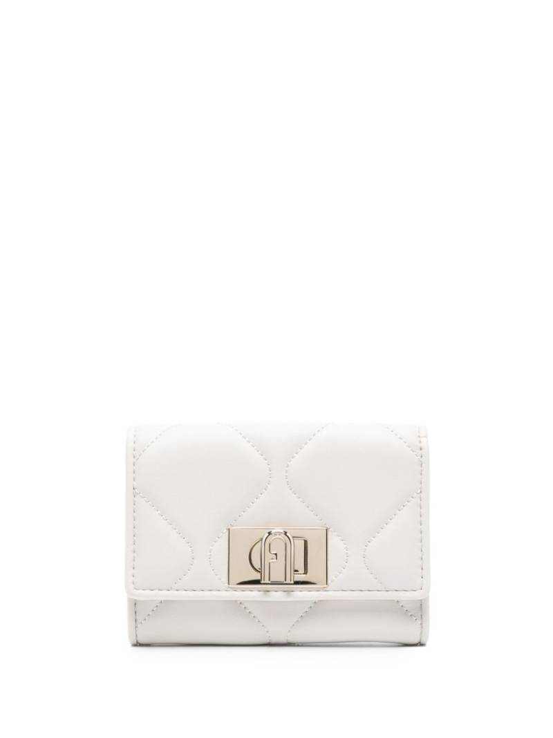 Furla medium 1927 quilted leather wallet - Neutrals von Furla