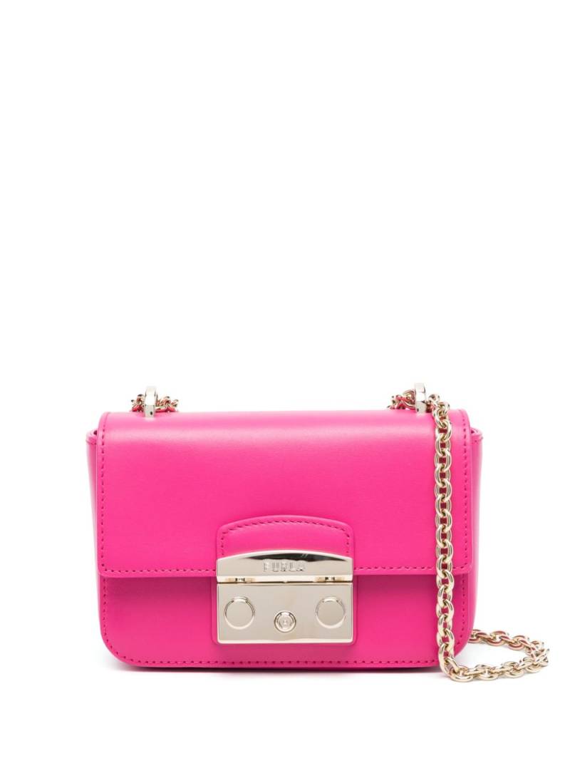 Furla mini Metropolis leather crossbody bag - Pink von Furla