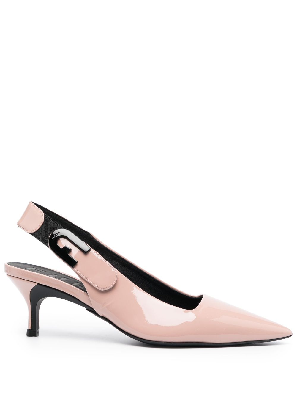 Furla patent-leather slingback pumps - Pink von Furla