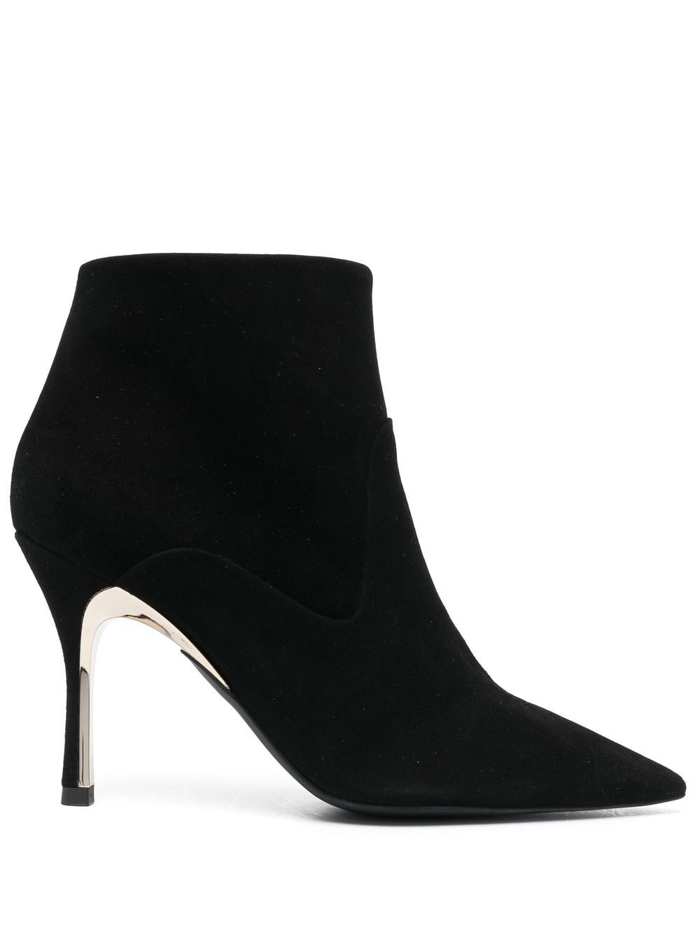 Furla pointed 90mm heeled boots - Black von Furla