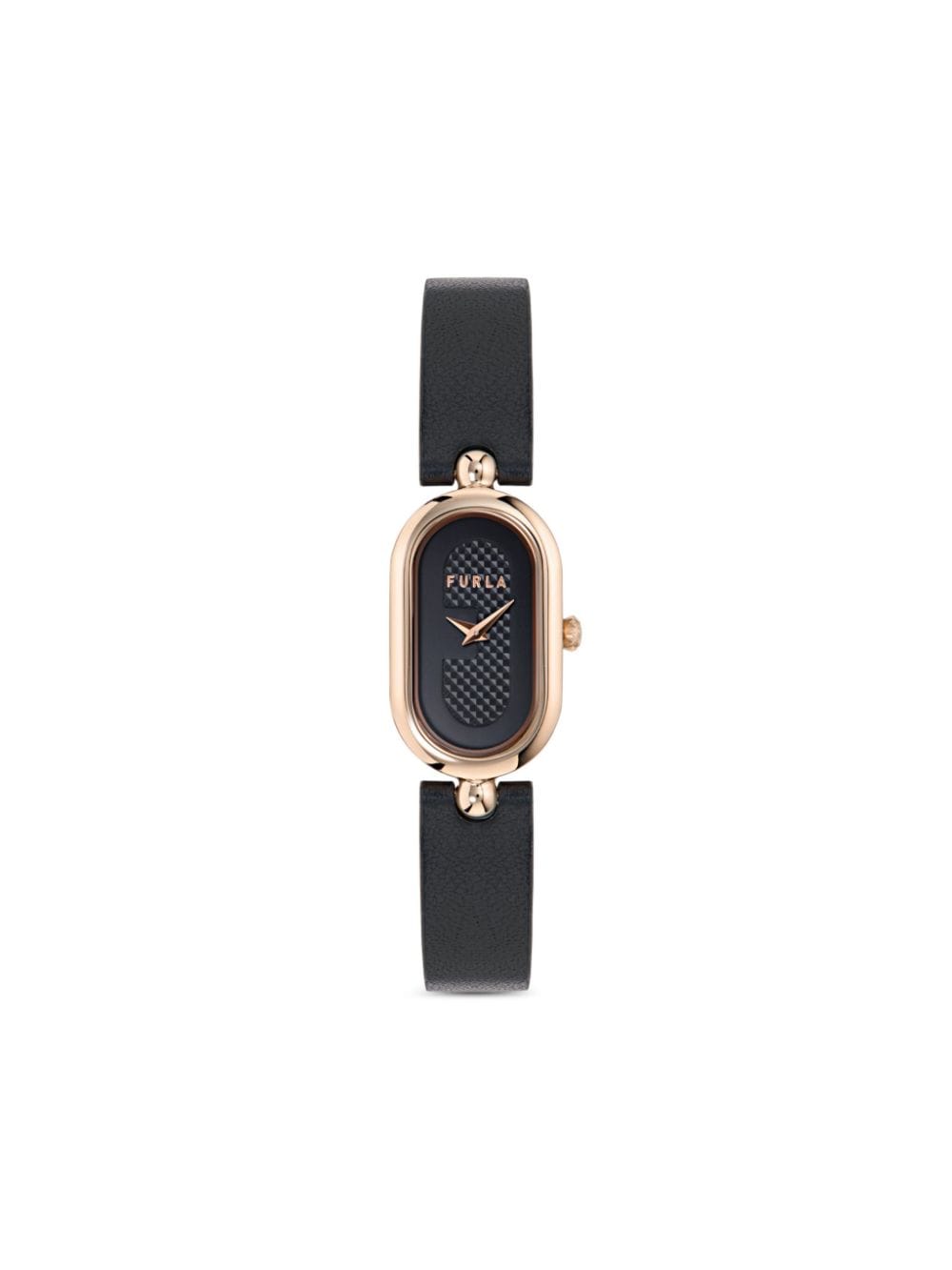 Furla rose gold-case watch - Black von Furla