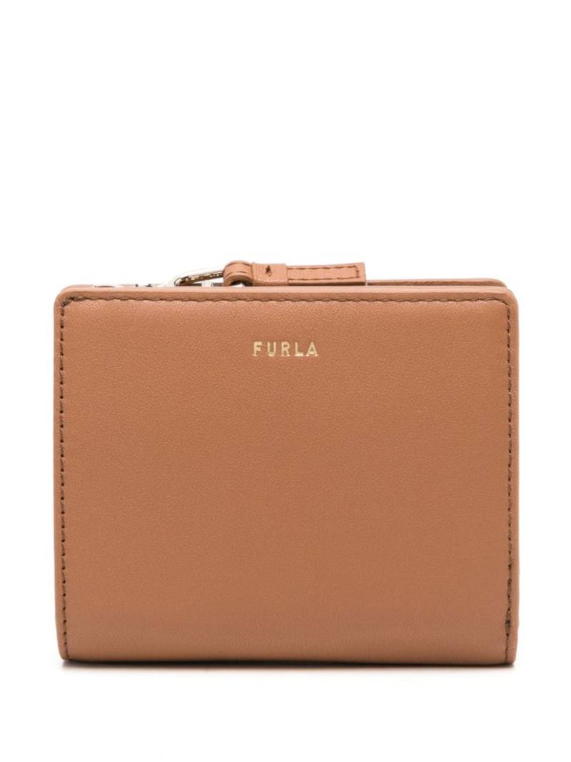 Furla small Nuvola Compact leather wallet - Brown von Furla