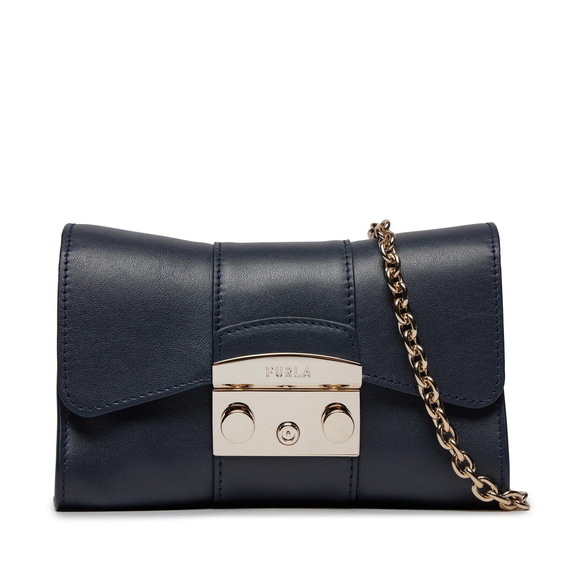 Handtasche Furla Metropolis Mini Crossbody Remi WB00930-BX1709-2676S-9076 Dunkelblau von Furla