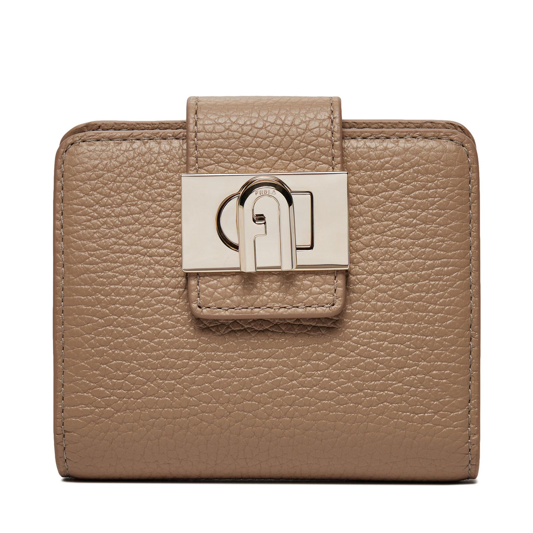 Kleine Damen Geldbörse Furla 1927 M Compact Wallet Bifold Soft WP00424-HSF000-1257S-1007 Grau von Furla