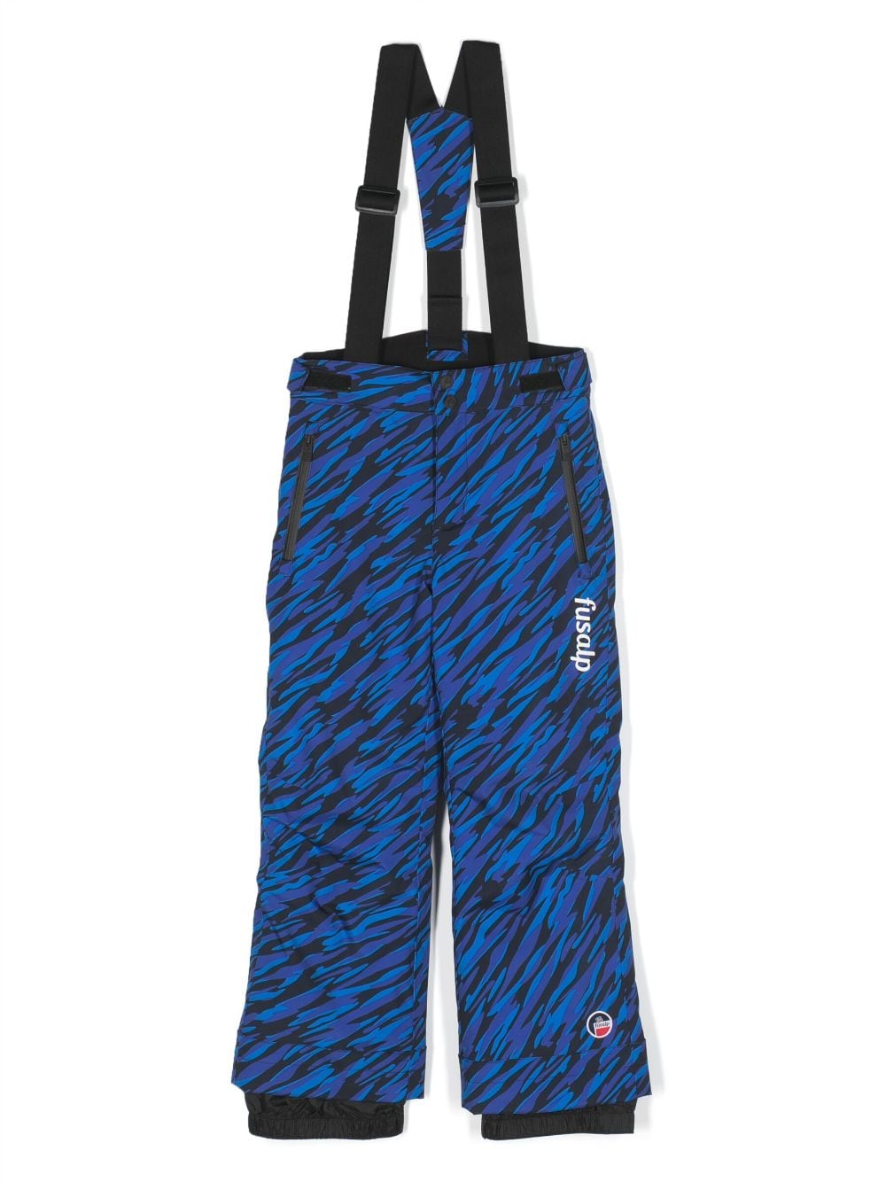 Fusalp Kids camouflage-print logo-patch ski trousers - Blue von Fusalp Kids